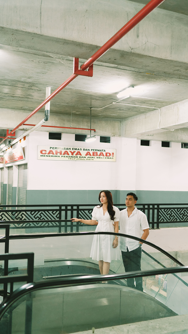 Couple in garage